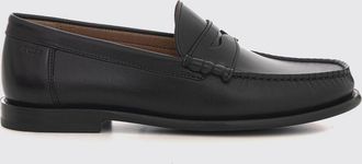 HUGO BOSS Penny loafer stile college in pelle liscia con logo impresso