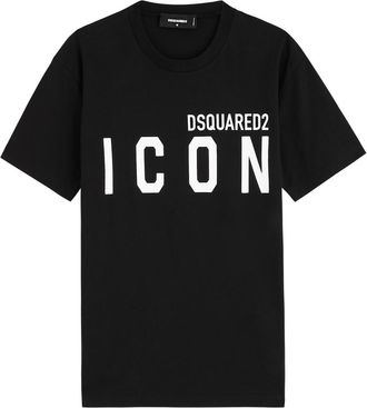 Dsquared2 Icon Logo-print Cotton T-shirt - Black - M