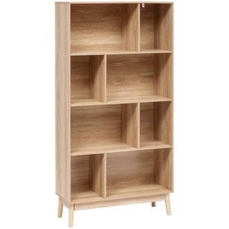 5five Simply Smart 5five Simply Smart - Librer&iacute;a De Madera Clara Abana - 5five