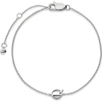 Monica Vinader Initial Pendant Bracelet in Sterling Silver Q at Nordstrom