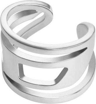 Diesel Stainless Steel Ear Cuff - Ear Cuffs - Unisex - Silver