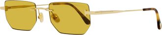 Tom Ford Unisex Ethan-02 Sunglasses TF1355 30E Deep Gold 53mm