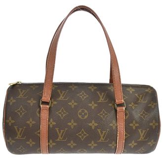 Louis Vuitton Papillon Handbag Monogram Canvas Brown Canvas Handbag (Pre-Owned)