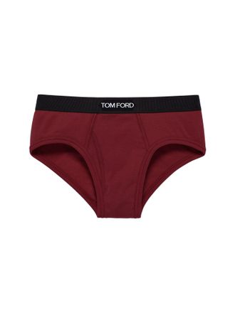 Tom Ford Brief Stretch Cotton Slip