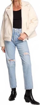 Saltwater Luxe Ellis Long Sleeve Jacket In Natural