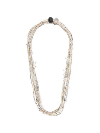 Maria Calderara Necklace Clear Crystal Sylver