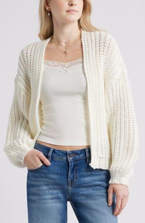 BP. Oversize Cardigan in Ivory at Nordstrom, Size Xx-Small