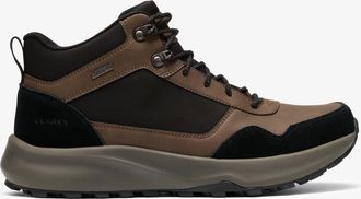 Clarks Mens Pelmo Hi WP Brown Boots - Size UK 10