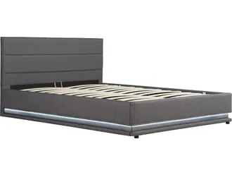 Habitat et Jardin Habitat Et Jardin - Letto Led Con Contenitore anastasia - 180 X 200 - Grigio Scuro