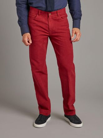 Oliver Brown Moleskin Jeans - Maroon