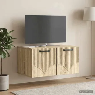 vidaXL Vidaxl Mobile Porta Tv Da Muro Rovere Sonoma 59,5 X 41 X 30 Cm