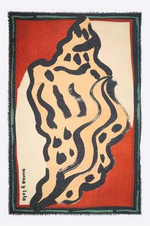 Bimba & Lola Washed Cotton Seashell Sarong in Red at Nordstrom