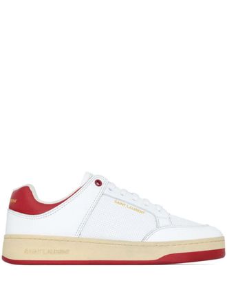 Saint Laurent Sl/61 Witte Katoenen Sneakers