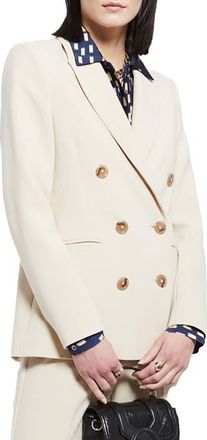 ottod'Ame Double-Breasted Jacket in Ecru at Nordstrom, Size 44 It