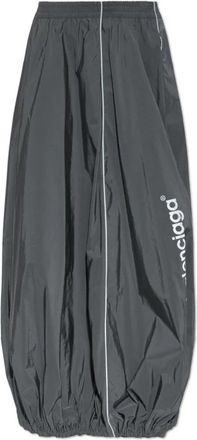 Balenciaga Logo Rok - Dames - Maxi Rokken - Grijs - S - Katoen - Rokken