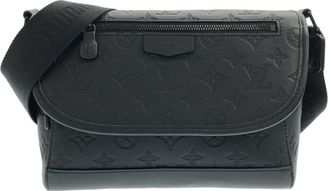 Louis Vuitton Black Monogram Monogram Shadow Leather Shoulder Bag (Pre-Owned)