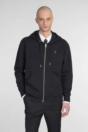 Ami Felpa in cotone nero