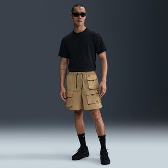 Nike Mens Tech Woven Cargo Shorts in Brown | HJ0677-297