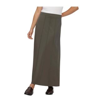 JapanTKY Zunari Midi Rok - Dames - Rokken - Groen - Maat: S Polyamide