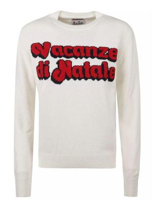 MC2 Saint Barth Classic White Sweatshirt With Bold Graphic Details