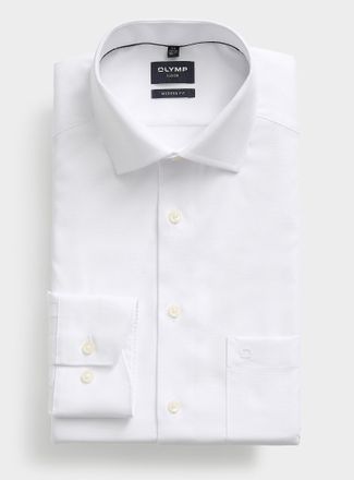 Olymp Mens Micro-diamond jacquard shirt Modern fit