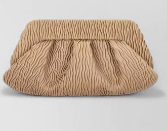 Themoir&egrave; tia clutch soft structure pleated texture