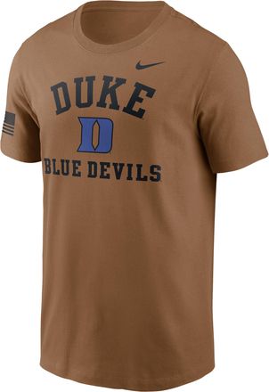 Nike Duke Courtside Nike Mens Dri-FIT College T-Shirt in Brown | 02ET2EADU-WYJ