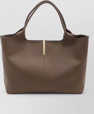 Tod's medium calf leather shopping tote bag