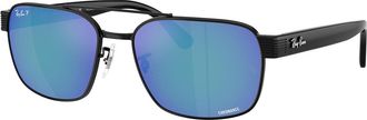 Ray-Ban RB3751Ch Polarized 002/4L Mens Sunglasses Black Size 61