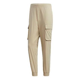 adidas neo M SS CS CARG TP Multiple Pockets Bundle Feet Sports Pants Brown GM2294