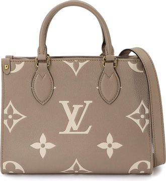 Louis Vuitton Tourterelle Monogram Empreinte Leather Handbag Tote Bag (Pre-Owned)