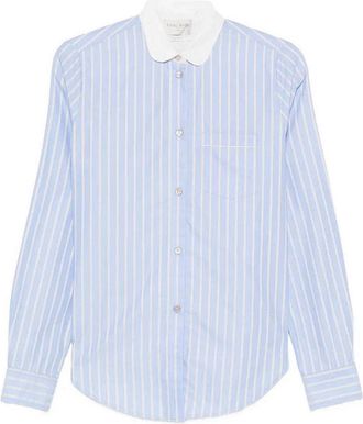 Forte_Forte Oxford Blue Club Collar Shirt