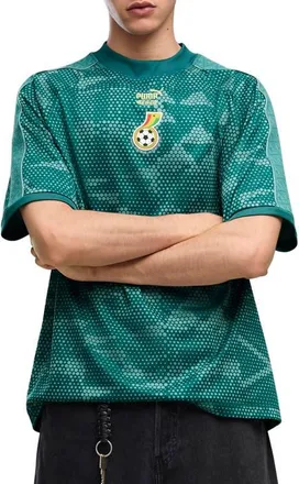 Puma x Ghana x Salehe Bembury King Jersey in Emerald Ice at Nordstrom, Size Medium