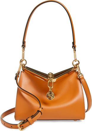 Etro Small Vela Leather Shoulder Bag in Arancione at Nordstrom