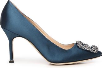 Manolo Blahnik Hangisi Satin Pumps