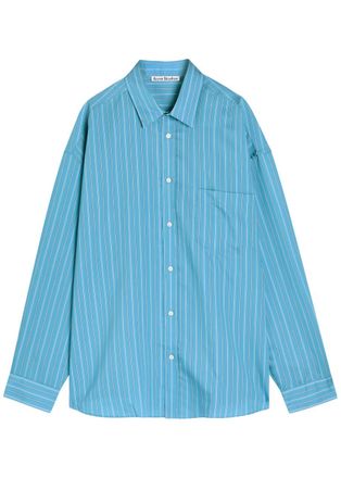 Acne Studios Striped Lyocell-blend Shirt - Blue - 52 (IT52 / XL)