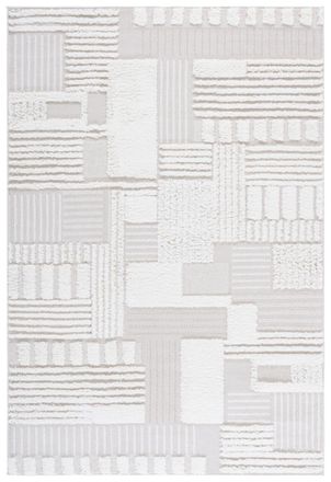 Safavieh Alfombra poli&eacute;ster beige/marfil 122 x 183 cm