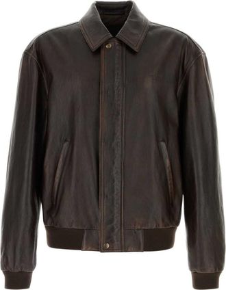 Prada Dark Brown Solid Jacket
