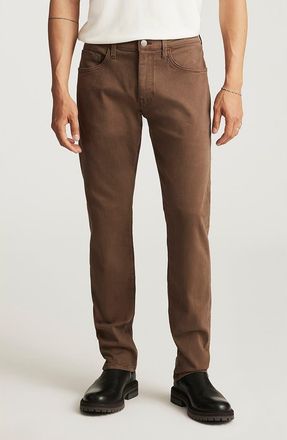 Mavi Marcus Slim Straight Leg Jeans in Mocha Supermove at Nordstrom, Size 33 X 32