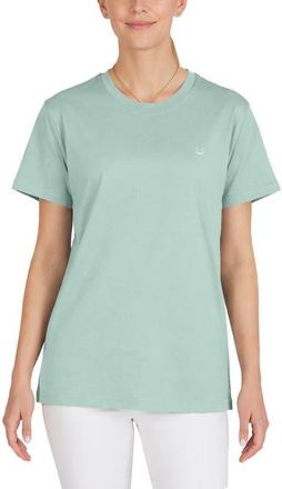 Dalix Womens Lil Smile Jersey Relaxed Tee in Dusty Blue at Nordstrom, Size X-Large