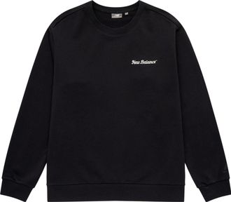 New Balance Sport Sweatshirt Asia Sizing Black White 5CD38141-BK