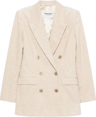 Isabel Marant Rasma Blazer - Dames - Blazers - Beige - S - Katoen - Jassen