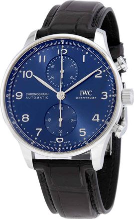 IWC Portuguese Chronograph Automatic Blue Dial Mens Watch IW371606