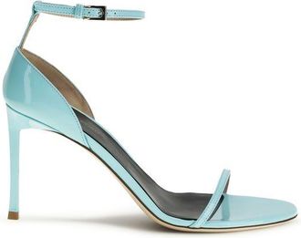 Tom Ford Blue Calf Leather Bos Taurus Stiletto Heel Womens Sandals