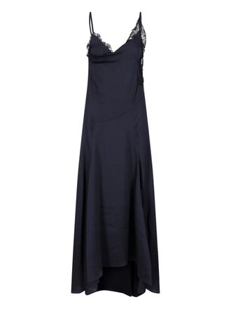 Isabel Marant Abito Midi Asimmetrico In Seta