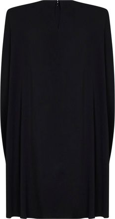 Stella McCartney Womens Mini Dress Cape-Style Viscose Black