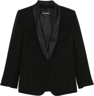 Giorgio Armani Satin-lapel Single-breasted Jacket
