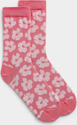 Paul Smith Womens Lorie pink flower socks