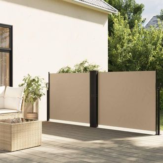 Berkfield Home Retractable Side Awning Beige 140x1200 cm