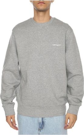 Carhartt Work in Progress Crewneck Sweatshirt - Heren - Sweatshirts - Grijs - S - Katoen - Hoodies & sweatvesten